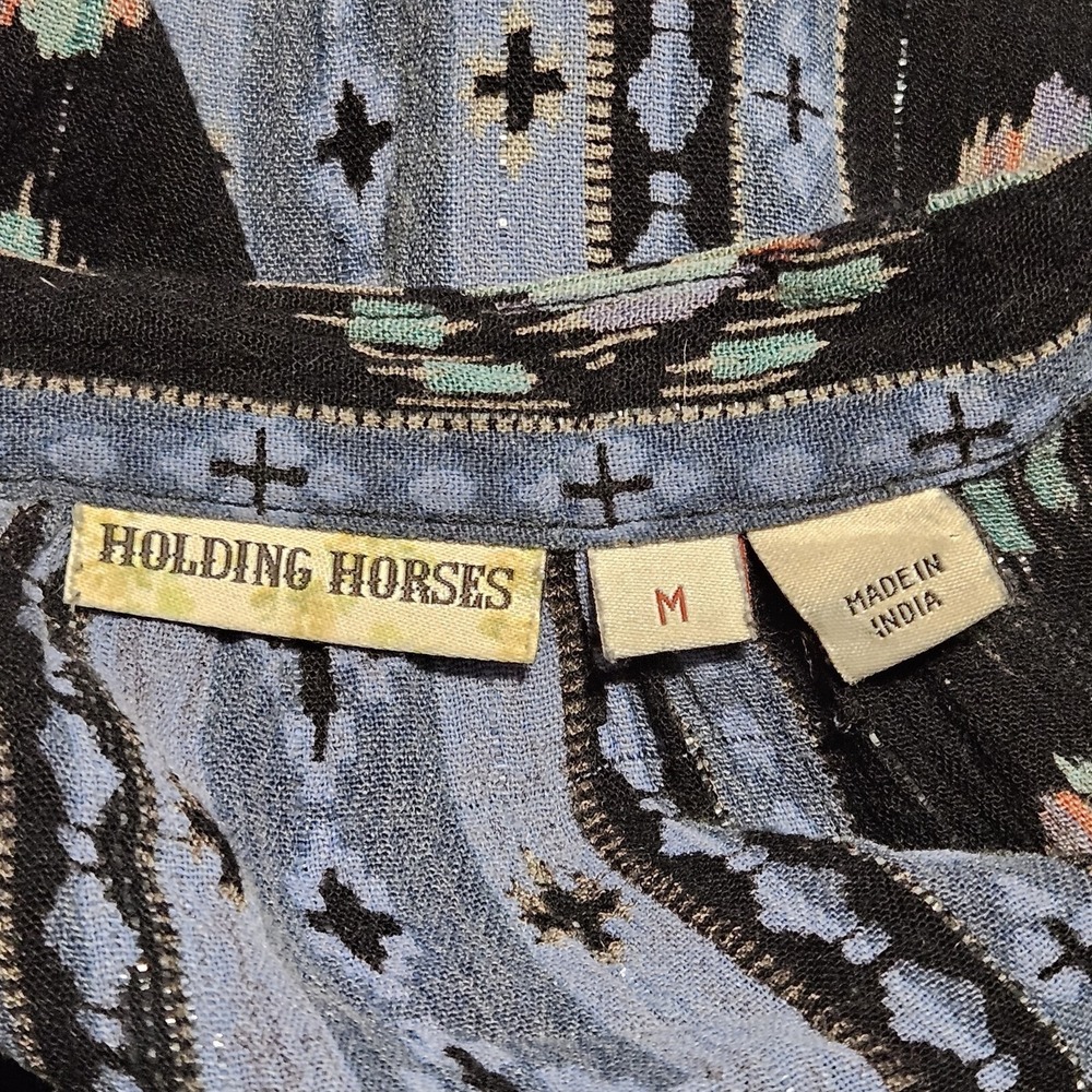 Anthropologie Holding Horses Dress Sz M Winter Moon Romantic Boho Tunic READ - Picture 7 of 9
